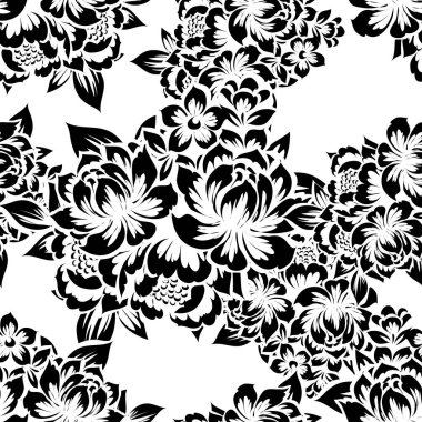 Sorunsuz güzel çiçek desenli