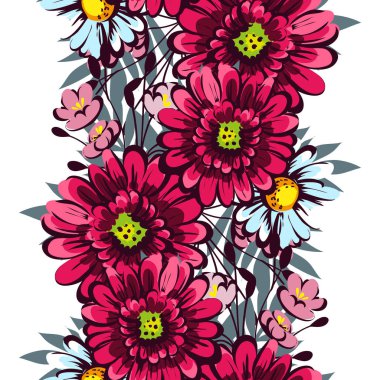 Sorunsuz güzel çiçek desenli