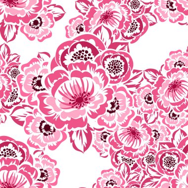 Sorunsuz güzel çiçek desenli