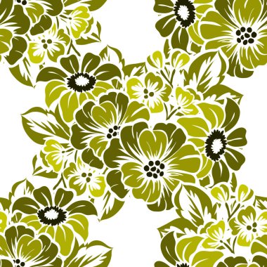 Sorunsuz güzel çiçek desenli