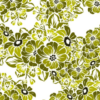 Sorunsuz güzel çiçek desenli