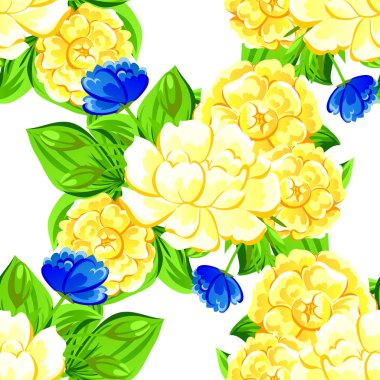 Sorunsuz güzel çiçek desenli