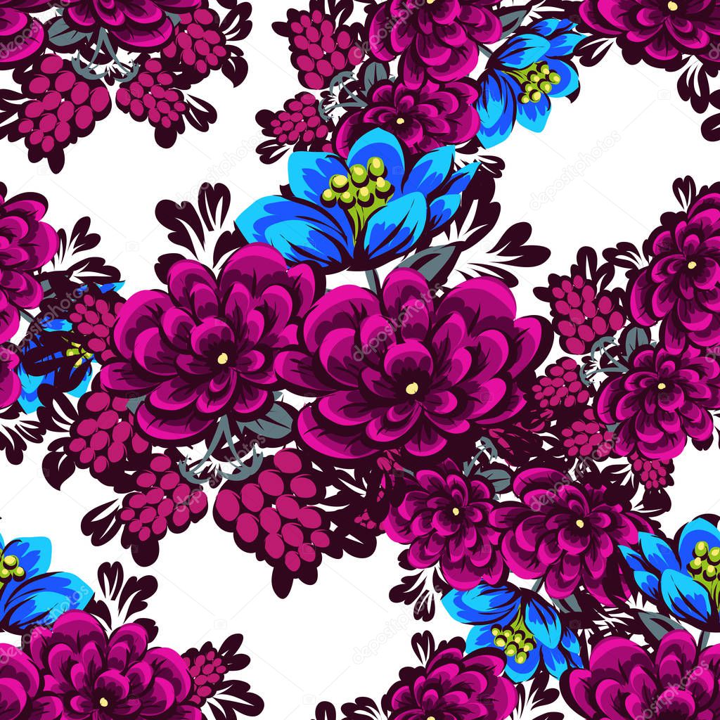 Seamless beautiful floral pattern