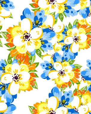 Sorunsuz güzel çiçek desenli