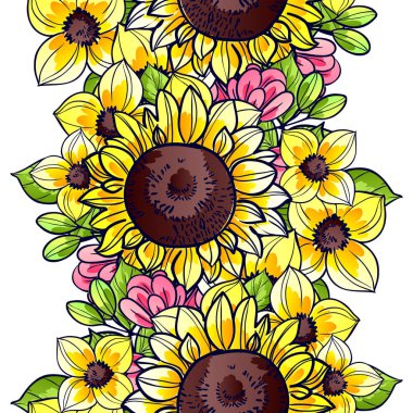 Sorunsuz güzel çiçek desenli