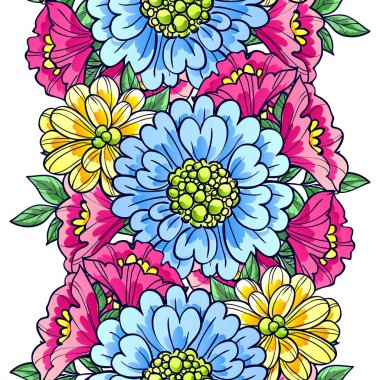 Sorunsuz güzel çiçek desenli