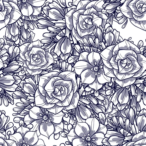 Sorunsuz güzel çiçek desenli