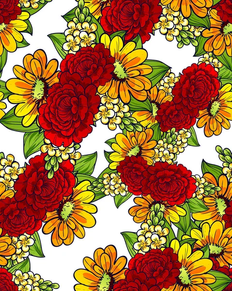 Sorunsuz güzel çiçek desenli