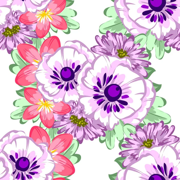 Sans couture beau motif floral — Image vectorielle