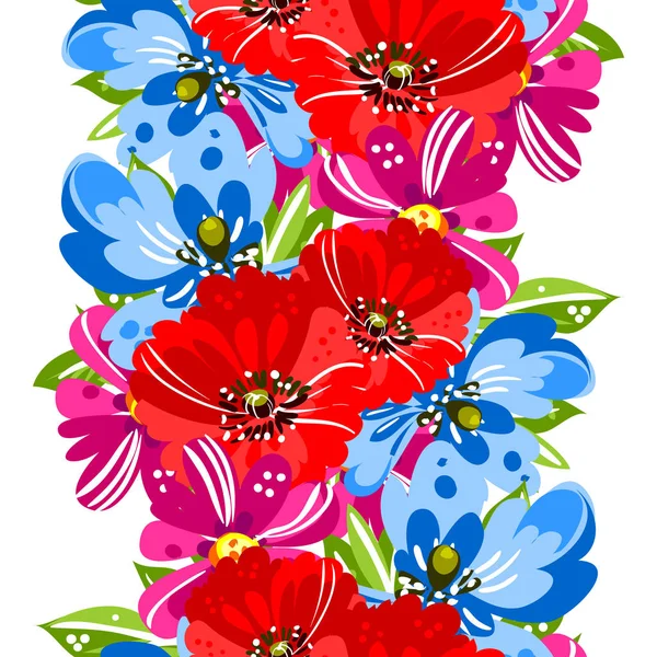 Sans couture beau motif floral — Image vectorielle