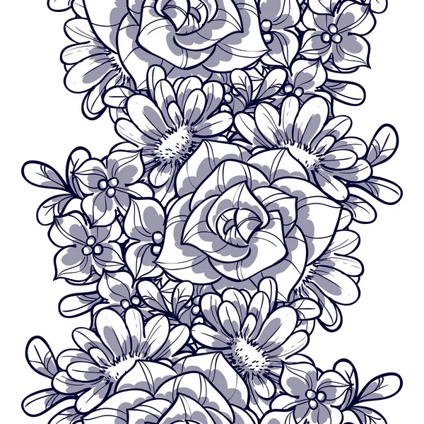 Sorunsuz güzel çiçek desenli