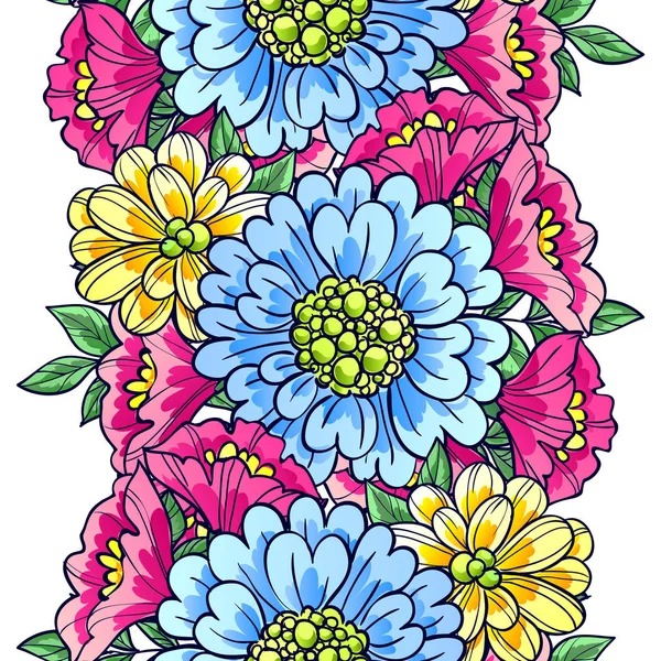 Sans couture beau motif floral — Image vectorielle