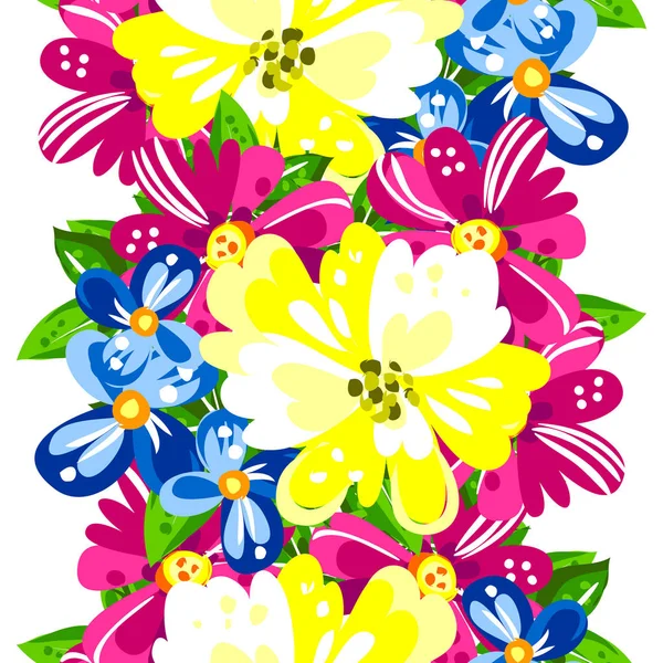 Sans couture beau motif floral — Image vectorielle