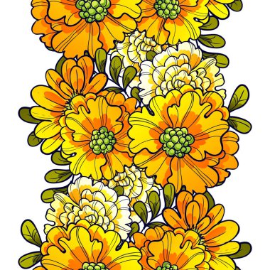 Sorunsuz güzel çiçek desenli