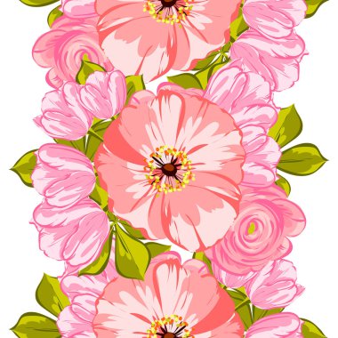 Sorunsuz güzel çiçek desenli