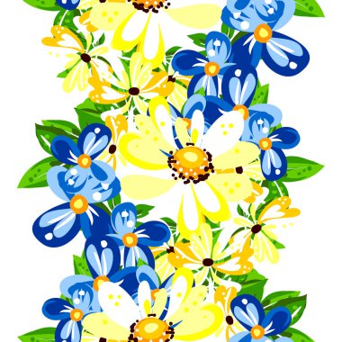 Sorunsuz güzel çiçek desenli