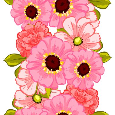 Sorunsuz güzel çiçek desenli