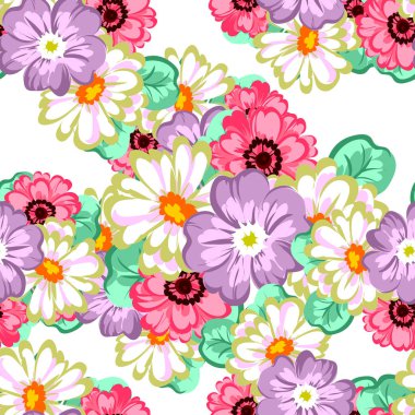 Sorunsuz güzel çiçek desenli