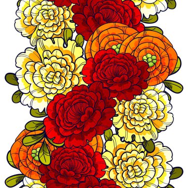 Sorunsuz güzel çiçek desenli