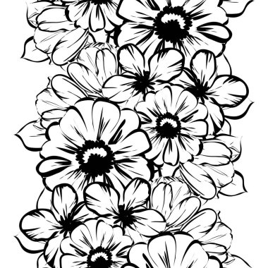 Sorunsuz güzel çiçek desenli