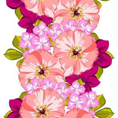 Sorunsuz güzel çiçek desenli