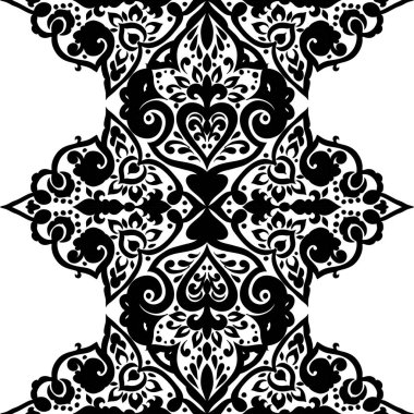 Kusursuz tek renkli süsleme deseni