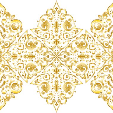 Kusursuz tek renkli süsleme deseni