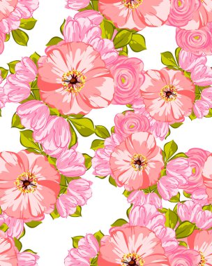 Sorunsuz güzel çiçek desenli