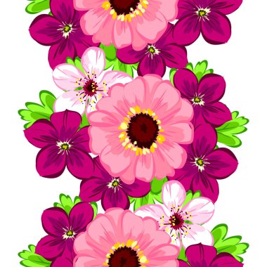 Sorunsuz güzel çiçek desenli