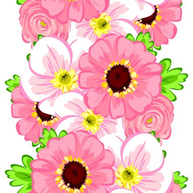 Sorunsuz güzel çiçek desenli