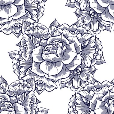 Kusursuz çiçek deseni