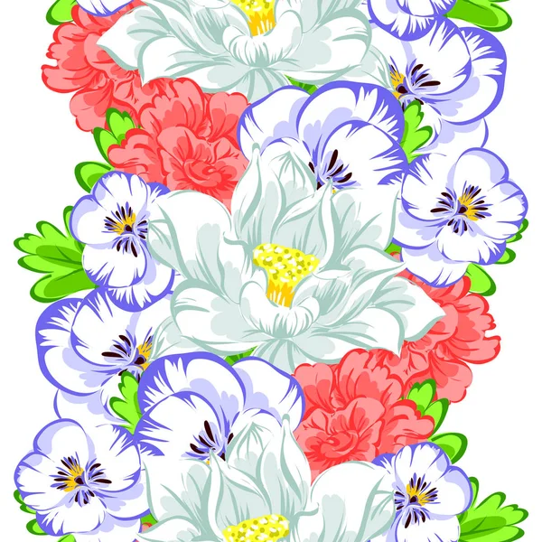 Sans couture beau motif floral — Image vectorielle