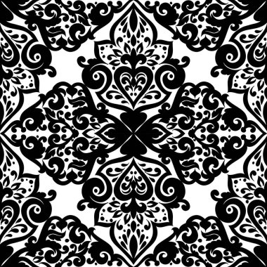 Kusursuz tek renkli süsleme deseni