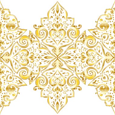 Kusursuz tek renkli süsleme deseni