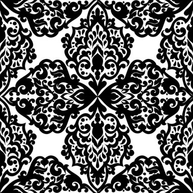 Kusursuz tek renkli süsleme deseni