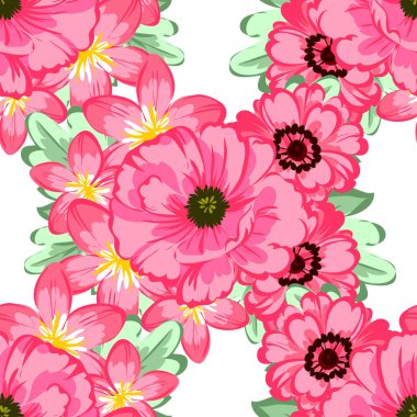 Sorunsuz güzel çiçek desenli