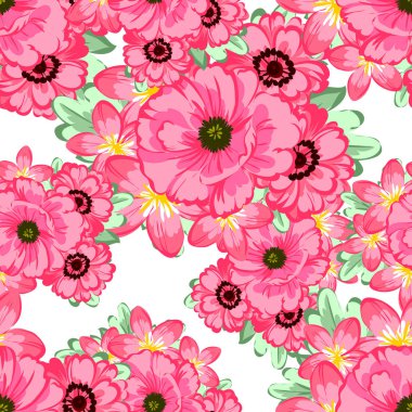 Sorunsuz güzel çiçek desenli