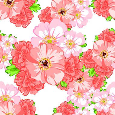 Sorunsuz güzel çiçek desenli