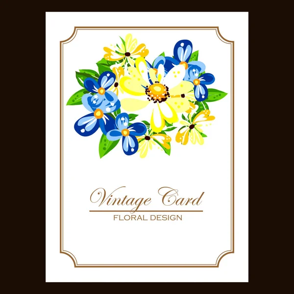 VINTAGE ORAL INVITION CARD — стоковый вектор