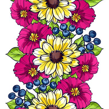 Sorunsuz güzel çiçek desenli