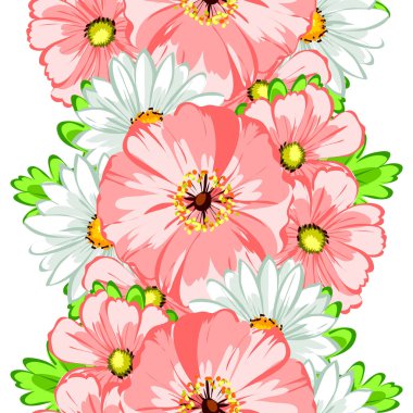 Sorunsuz güzel çiçek desenli