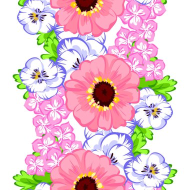 Sorunsuz güzel çiçek desenli