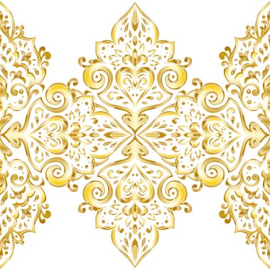 Kusursuz tek renkli süsleme deseni