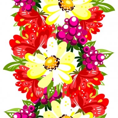 Çiçekli düğün davetiyesi.