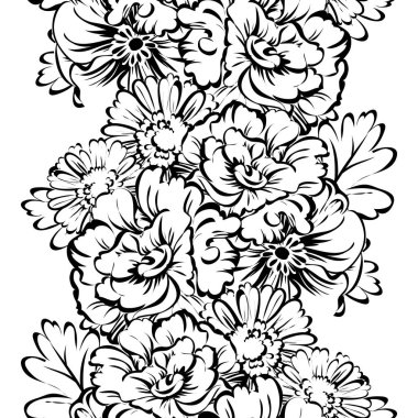 Kusursuz çiçek deseni