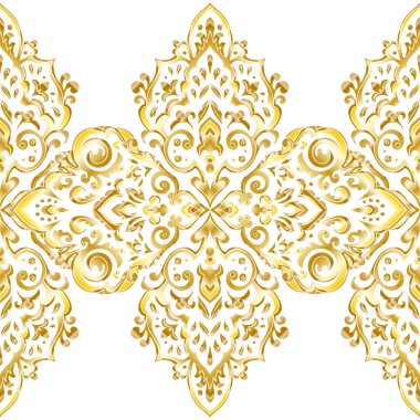 Kusursuz tek renkli süsleme deseni