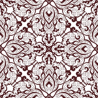 Kusursuz tek renkli süsleme deseni