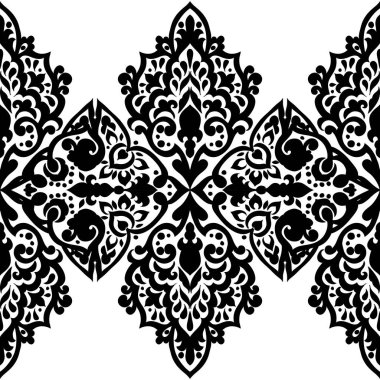 Kusursuz tek renkli süsleme deseni