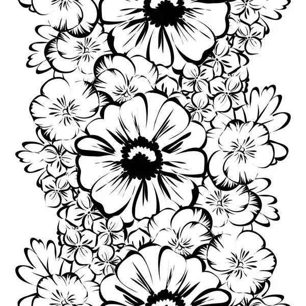 Naadloos bloemenpatroon — Stockvector