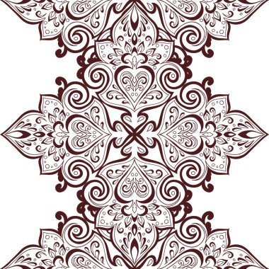 Kusursuz tek renkli süsleme deseni